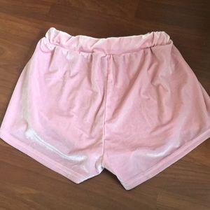 2 pairs of velvet shorts
